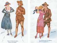  1914-1918 Drawing the Frenchwoman and the American soldier les affaires et qui s'y.jpg 